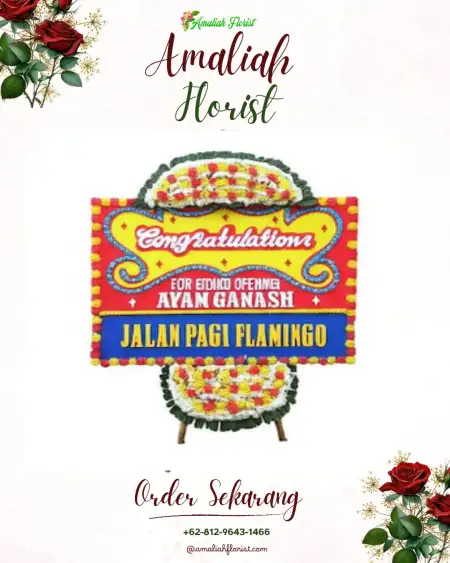 Sewa Papan Bunga Air Gegas